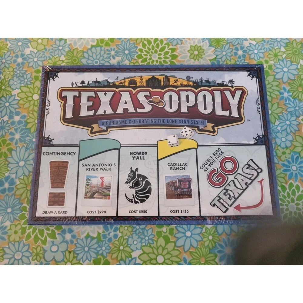 NEW Texasopoly ~ State of Texas Monopoly Style Board Game ~ Texas Opoly ~ NIB